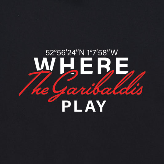 Where The Garibaldis Play - Black Hoodie