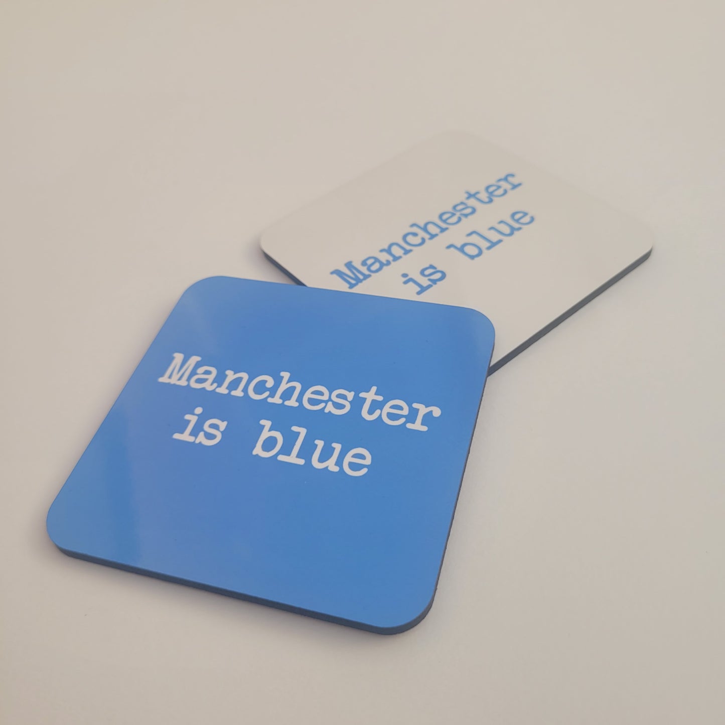 Manchester is blue - Coaster/Beer Mats