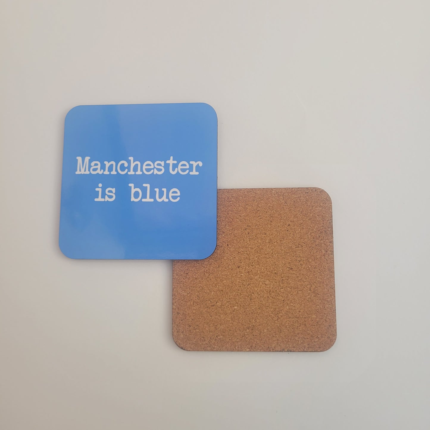 Manchester is blue - Coaster/Beer Mats