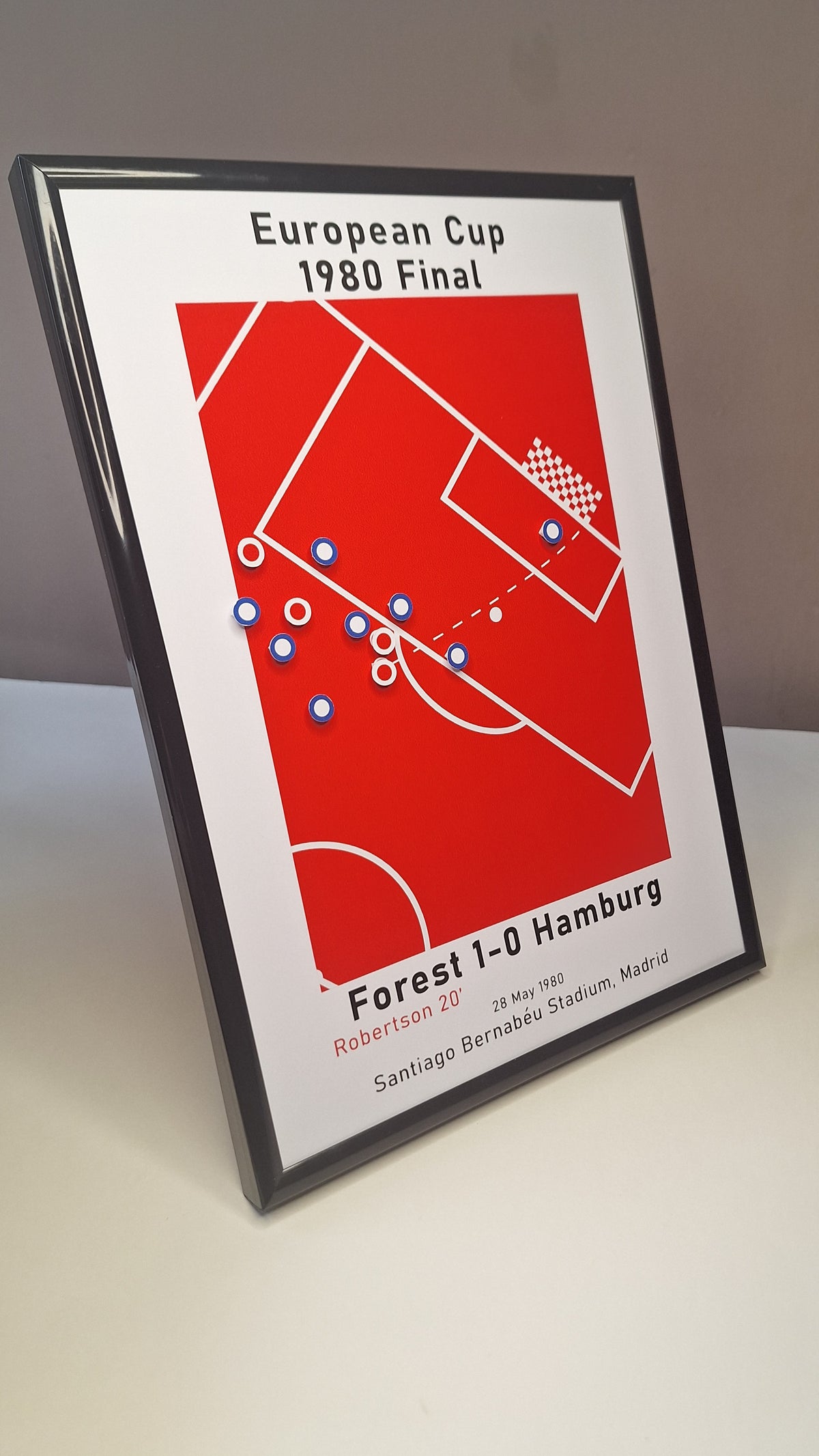 Nottingham Forest 1-0 Hamburg - 1980 European Cup Final - Cutout Poster - Moments In History