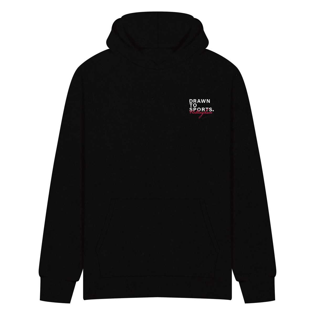 Drawn To Sports - Nottingham - Black Hoodie