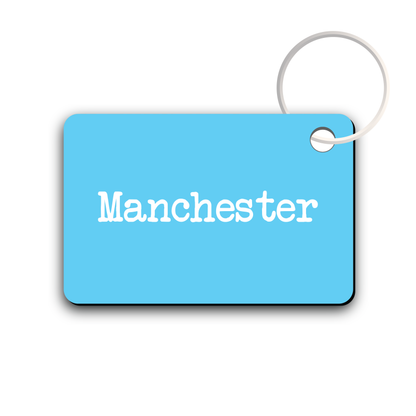 Manchester is blue - Keyring