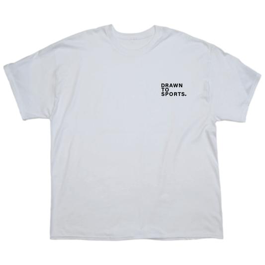 Drawn To Sports - White T shirt