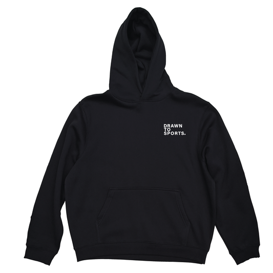 Drawn To Sports - Black hoodie