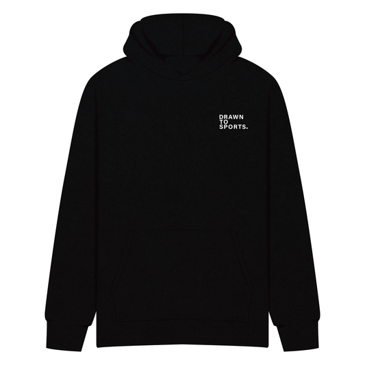 Drawn To Sports - Black hoodie