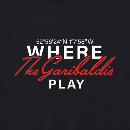 Where The Garibaldis Play - Black Hoodie